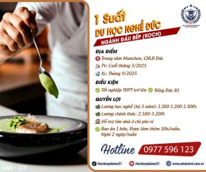 Munchen, 1 SUẤT DU HỌC NGHỀ ĐẦU BẾP