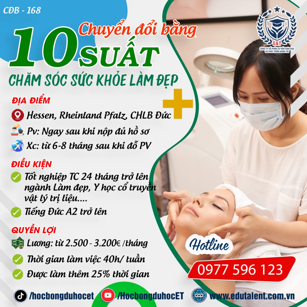 Hessen, Rheinland Pfalz, 10 SUẤT CHUYỂN ĐỔI BẰNG CHĂM SÓC SỨC KHỎE LÀM ĐẸP (KOSMETIK)