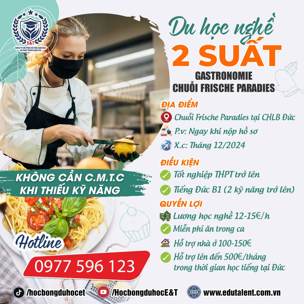 Frankfurt am Main và Stuttgart 2 S.U.Ấ.T DU HỌC NGHỀ GASTRONOMIE