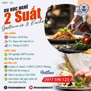 Dresden, 2 SUẤT DU HỌC NGHỀ CHẾ BIẾN THỰC PHẨM VÀ PHỤ BẾP ( Gastronomie và Küche)