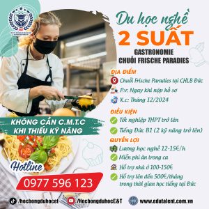 Frankfurt am Main và Stuttgart 2 S.U.Ấ.T DU HỌC NGHỀ GASTRONOMIE TẠI CHUỖI FRISCHE PARADIES CHLB ĐỨC