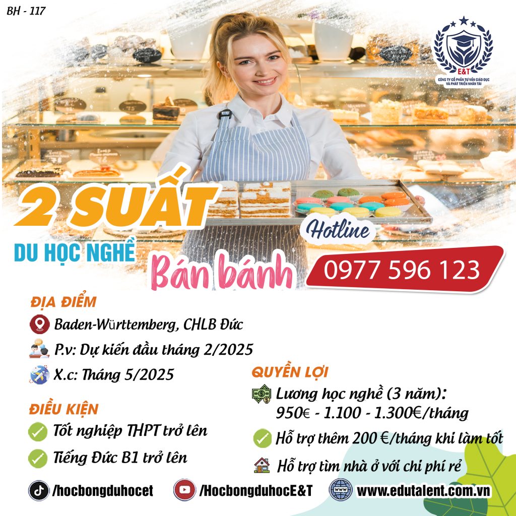 Baden-Württemberg, 2 SUẤT BÁN BÁNH TẠI CHLB ĐỨC