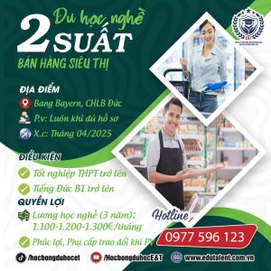 BANG BAYERN 2 SUẤT DU HỌC NGHỀ BÁN HÀNG SIÊU THỊ
