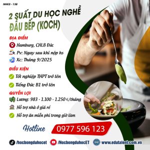 Hamburg, 2 SUẤT DU HỌC NGHỀ ĐẦU BẾP