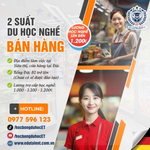 2 SUẤT DU HỌC NGHỀ BÁN HÀNG TẠI ĐỨC