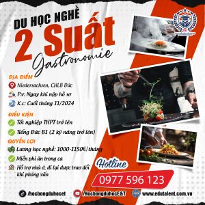 🌟NIDERSACHSSEN 2 S.U.Ấ.T DU HỌC NGHỀ GASTRONOMIE