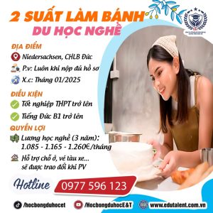 NIEDERSACHSEN 2 SUẤT DU HỌC NGHỀ LÀM BÁNH TẠI CHLB ĐỨC