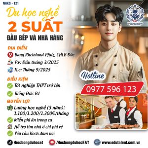Bang Rheinland-Pfalz , 2 SUẤT DU HỌC NGHỀ ĐẦU BẾP VÀ NHÀ HÀNG (KOCH VÀ REFA)