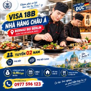 🍣🇩🇪 THÔNG TIN VISA 18B – NGÀNH NHÀ HÀNG CHÂU Á TẠI ĐỨC