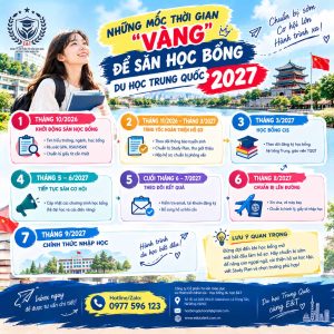📅🇨🇳 NHỮNG MỐC THỜI GIAN “VÀNG” ĐỂ SĂN HỌC BỔNG DU HỌC TRUNG QUỐC 2027