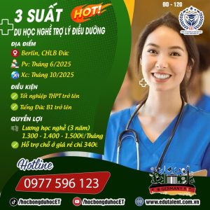 3 CƠ HỘI DU HỌC NGHỀ ĐIỀU DƯỠNG, DEAL CỰC XỊN!