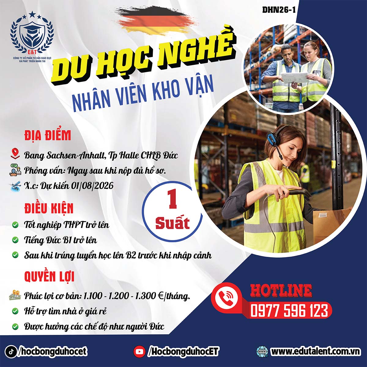 Tuyển Sinh Du Học Nghề Đức Ngành Kho Vận (Logistics) Tại Bang Sachsen-Anhalt