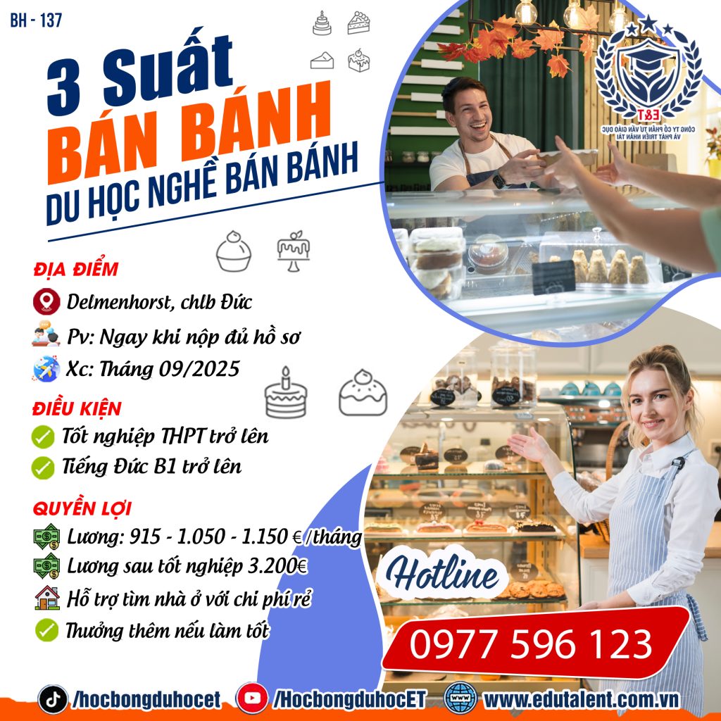 Delmenhorst, 3 SUẤT DU HỌC NGHỀ BÁN BÁNH