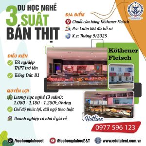 ang Niedersachsen 3 SUẤT DU HỌC NGHỀ BÁN THỊT