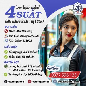 Baden-Württemberg, 4 SUẤT DU HỌC NGHỀ BÁN HÀNG SIÊU THỊ EDEKA