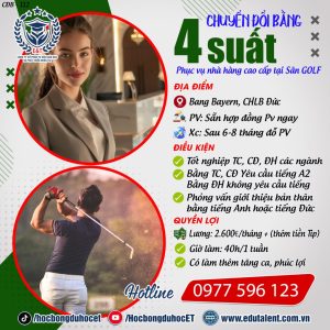 BANG BAYERN 4 SUẤT CHUYỂN ĐỔI BẰNG PHỤC VỤ NHÀ HÀNG CAO CẤP TẠI SÂN GOLF.