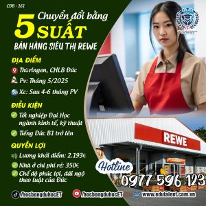 Thüringen , 5 SUẤT CHUYỂN ĐỔI BẰNG BÁN HÀNG TRONG CHUỖI SIÊU THỊ REWE ĐỨC