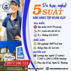 TP.LEIPZIG 5 SUẤT DU HỌC NGHỀ BÁN HÀNG TẬP ĐOÀN ALDI TẠI CHLB ĐỨC
