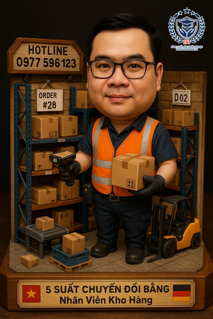 5 SUẤT CHUYỂN ĐỔI BẰNG NHÂN VIÊN KHO BÃI TẠI CÔNG TY CƠ KHÍ VÀ CHẾ TẠO LỐP