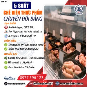 Sudthüringen, 5 SUẤT CHUYỂN ĐỔI BẰNG CHẾ BIẾN THỰC PHẨM