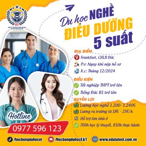 🌟FANKFURT 5 SUẤT DU HỌC NGHỀ ĐIỀU DƯỠNG CHLB ĐỨC