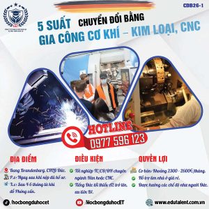 [TUYỂN DỤNG] 05 Chỉ Tiêu Chuyển Đổi Bằng Ngành Cơ Khí (Hàn & CNC) Tại Bang Brandenburg – Đức