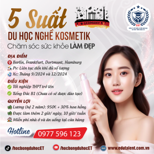 5 SUẤT DU HỌC NGHỀ KOSMETIK