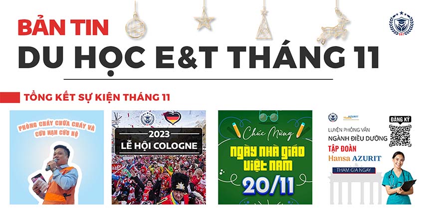 Bản tin học bổng du học E&T tháng 11