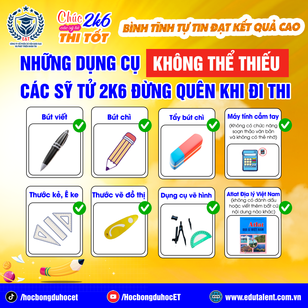 NHỮNG LƯU Ý QUAN TRỌNG TRƯỚC KỲ THI TỐT NGHIỆP THPT 2024 TEEN 2K6
