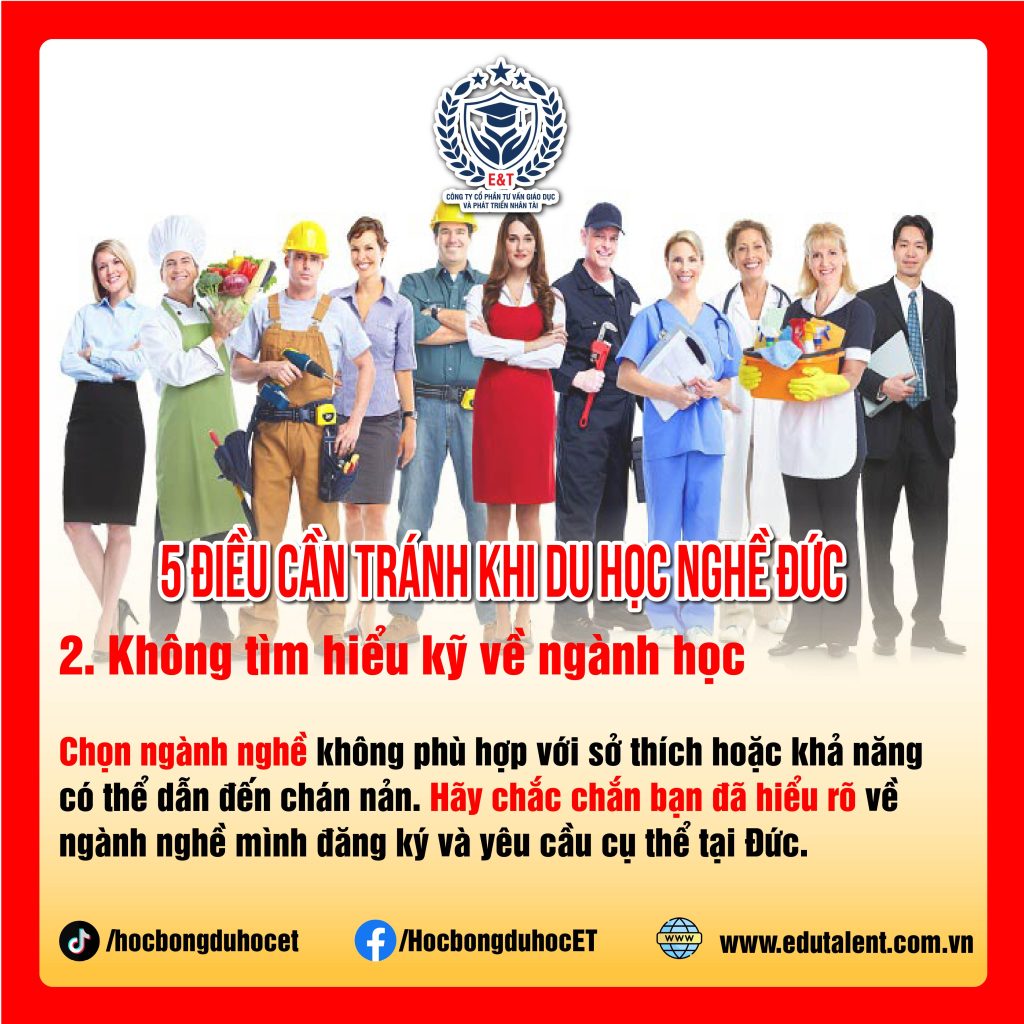 5 CẦN TRÁNH ĐIỀU GÌ KHI ĐI DU HỌC NGHỀ ĐỨC?