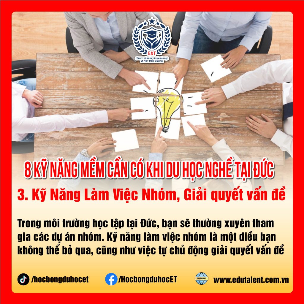 🇩🇪 8 KỸ NĂNG MỀM CẦN CÓ KHI ĐI DU HỌC NGHỀ ĐỨC