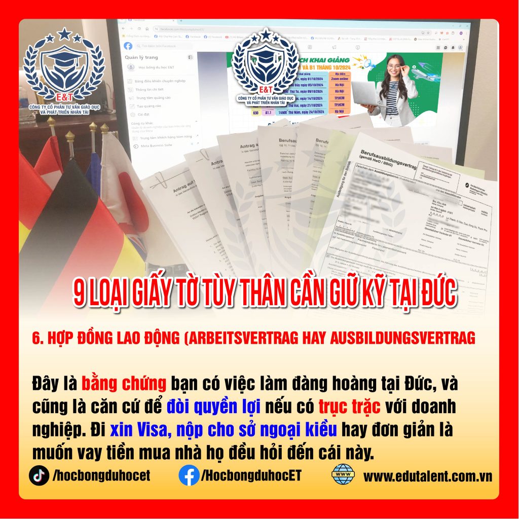 9 LOẠI GIẤY TỜ TÙY THÂN CẦN LƯU GIỮ CẨN THẬN KHI Ở ĐỨC