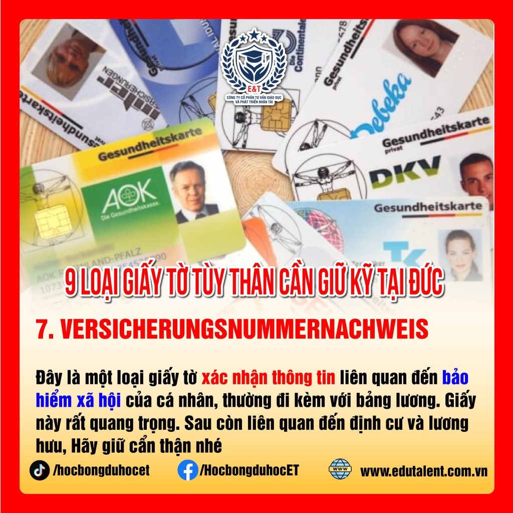 9 LOẠI GIẤY TỜ TÙY THÂN CẦN LƯU GIỮ CẨN THẬN KHI Ở ĐỨC