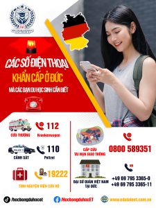 SỐ ĐIỆN THOẠI LIÊN LẠC KHẨN CẤP Ở ĐỨC: CÁC BẠN DU HỌC SINH VIỆT NAM NHẤT ĐỊNH PHẢI BIẾT.