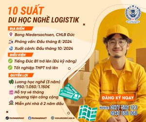 10 SUẤT DU HỌC NGHỀ LOGISTIK (Đóng gói vận chuyển hàng hóa)