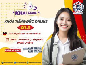 KHAI GIẢNG KHÓA TIẾNG ĐỨC ONLINE - ƯỚC MƠ KHÔNG THỂ BỎ LỠ!