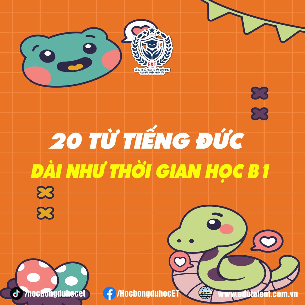 🇩🇪 20 TỪ TIẾNG ĐỨC DÀI NHƯ THỜI GIAN BẠN HỌC B1 MÀ BẠN NÊN BIẾT!