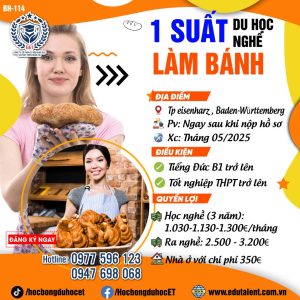 BANG BADEN-WÜRTTEMBERG 1 SUẤT DU HỌC NGHỀ LÀM BÁNH