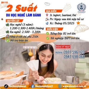 St. Ingbert, Saarland 2 SUẤT DU HỌC NGHỀ LÀM BÁNH