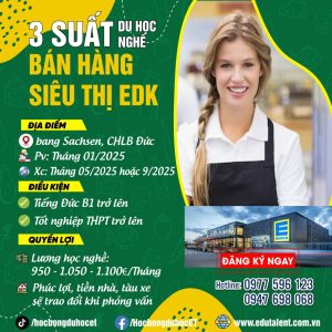 BANG SACHSEN 3 SUẤT DU HỌC NGHỀ BÁN HÀNG SIÊU THỊ EDEKA