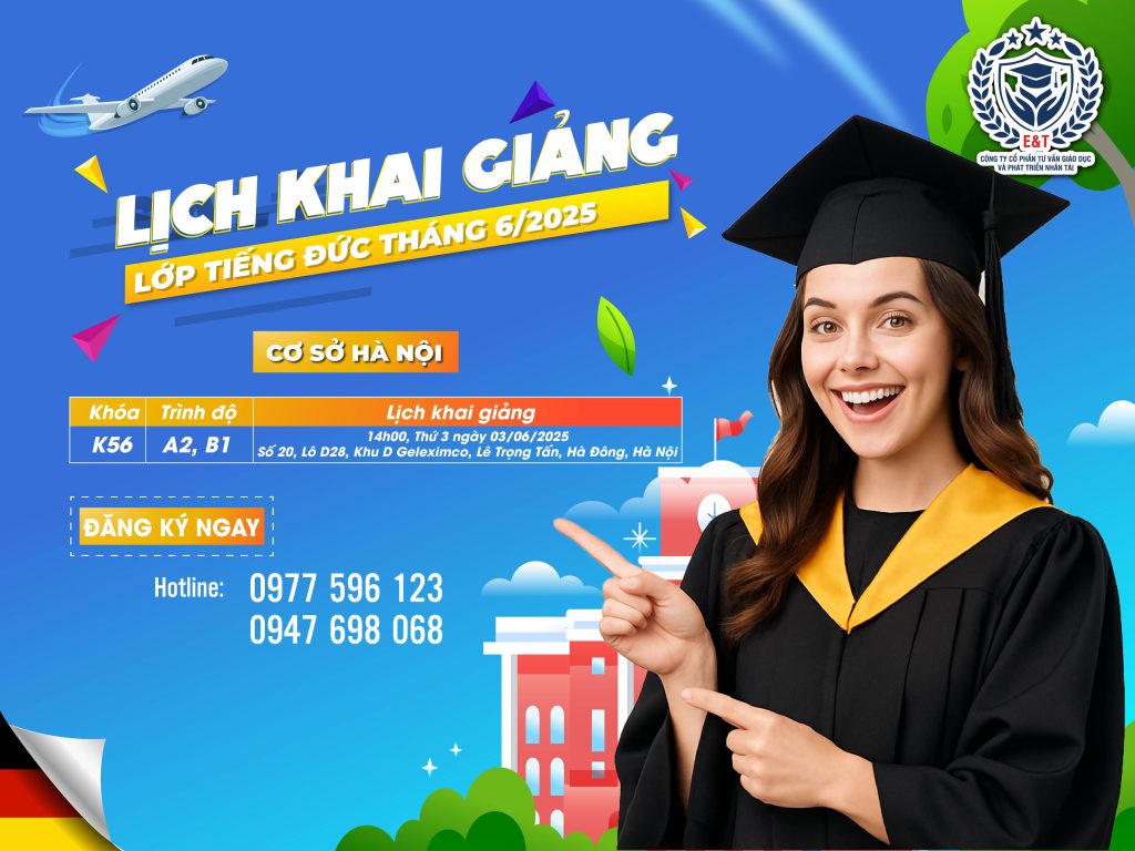 🎉 KHAI GIẢNG KHÓA TIẾNG ĐỨC – HỌC VUI NHƯ ĐI CHƠI, NÓI CHUẨN NHƯ NGƯỜI BẢN XỨ! 🇩🇪