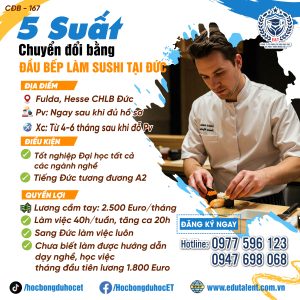 Fulda, Hesse, Đức CHUYỂN ĐỔI BẰNG LÀM SUSHI TẠI NHÀ HÀNG SUSHI Ở ĐỨC