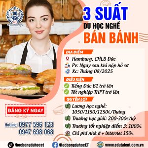 HAMBURG 3 SUẤT DU HỌC NGHỀ BÁN BÁNH MỲ TẠI CHLB ĐỨC