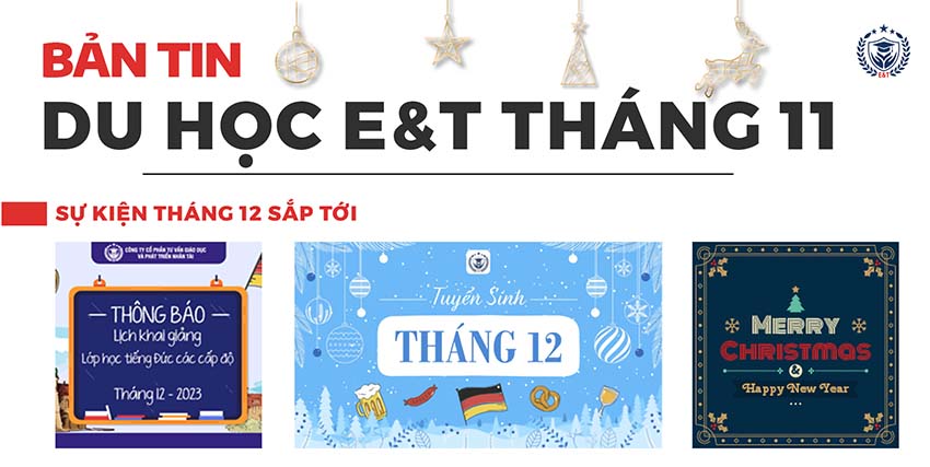 Bản tin học bổng du học E&T tháng 11