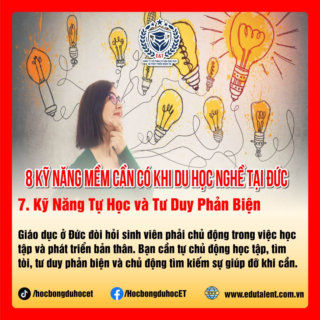 🇩🇪 8 KỸ NĂNG MỀM CẦN CÓ KHI ĐI DU HỌC NGHỀ ĐỨC