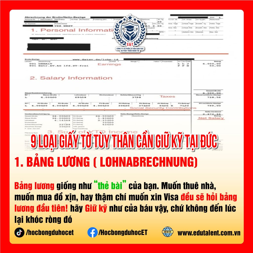 9 LOẠI GIẤY TỜ TÙY THÂN CẦN LƯU GIỮ CẨN THẬN KHI Ở ĐỨC