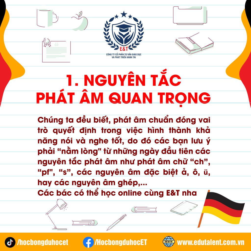 HỌC TIẾNG ĐỨC CÙNG DU HỌC E&T - TỔNG HỢP NGỮ PHÁP ĐỂ ĐỖ A1