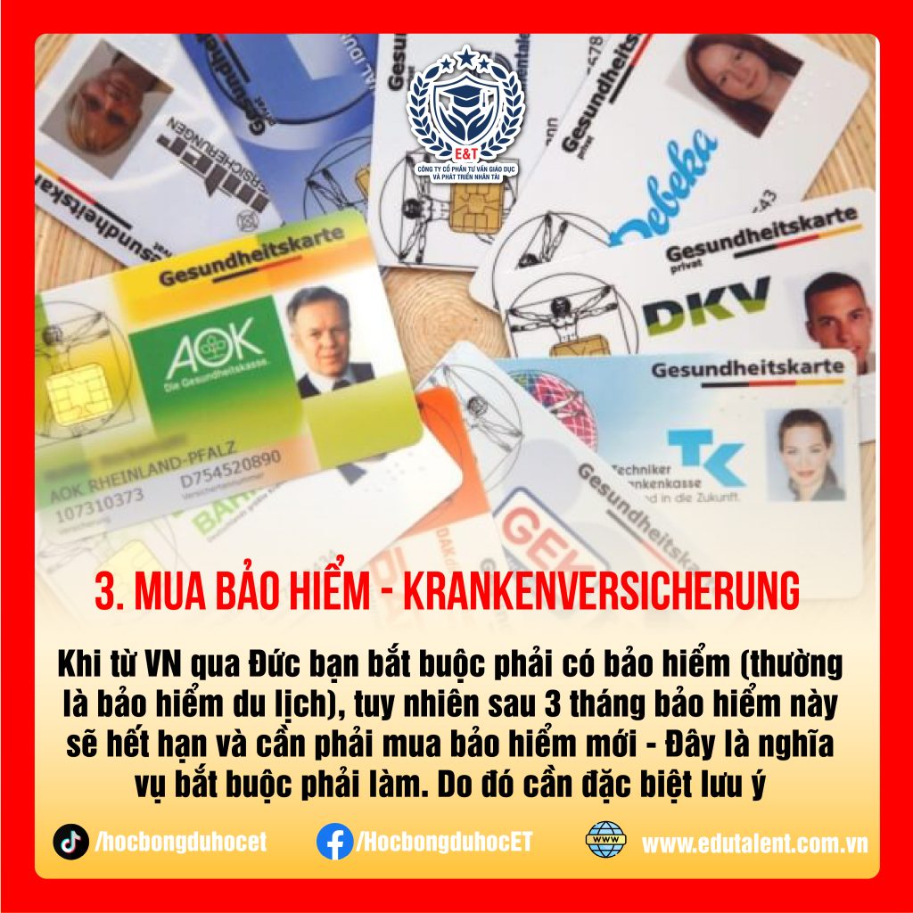 4 VIỆC PHẢI LÀM KHI SANG ĐỨC - CÁC BẠN DU HỌC SINH CẦN LƯU Ý