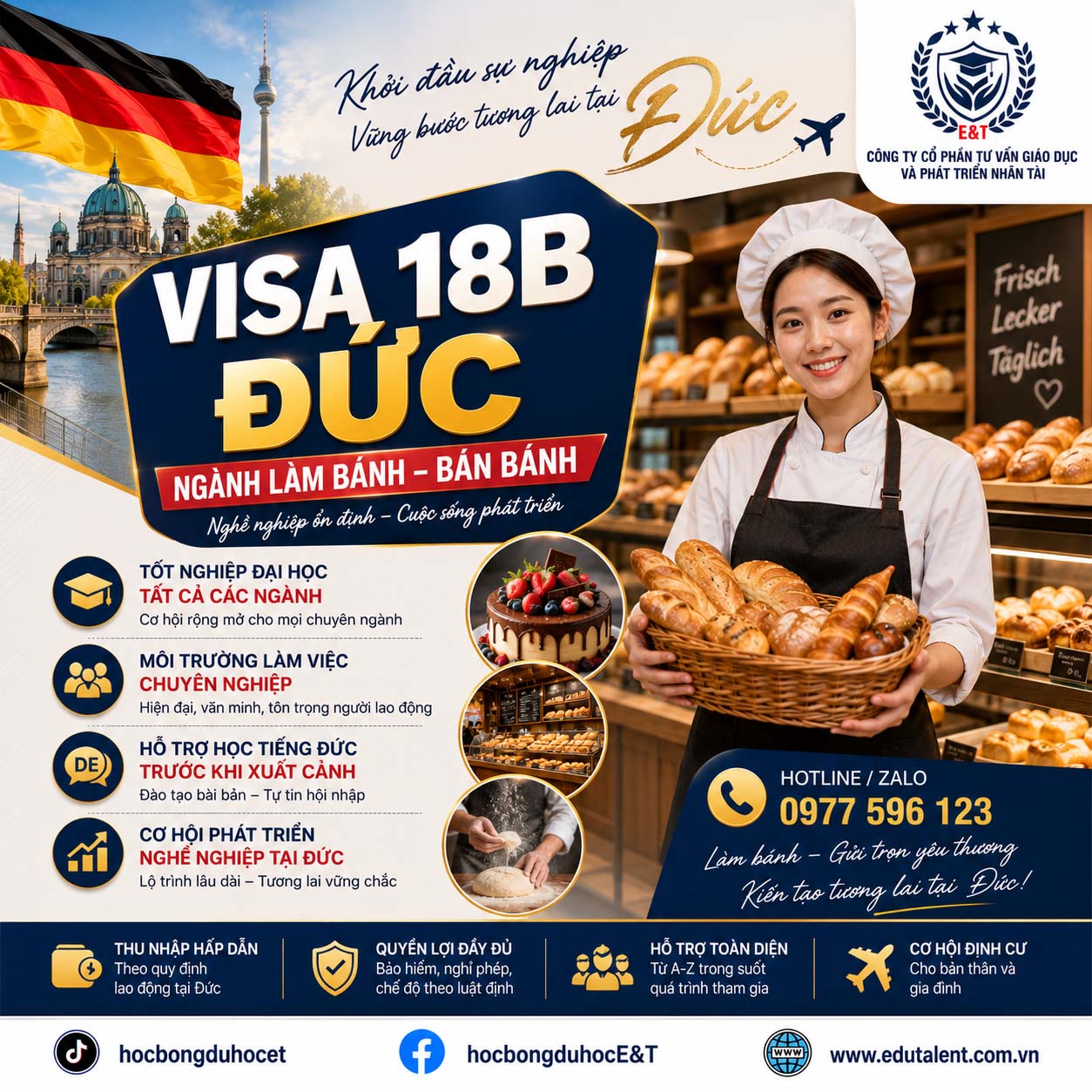 🥐🇩🇪 CƠ HỘI PHÁT TRIỂN NGHỀ NGHIỆP TẠI ĐỨC – NGÀNH LÀM BÁNH & BÁN BÁNH 🇩🇪🥐