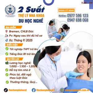 Bremen, 2 SUẤT DU HỌC NGHỀ TRỢ LÝ NHA KHOA